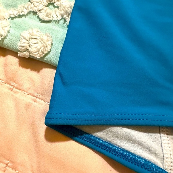 KORTNI JEANE Aqua/Teal High waist swim bottoms sz S - Picture 2 of 6